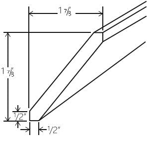 Double Dove White Angle Crown Moulding