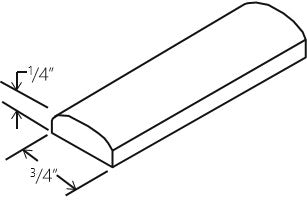 Iron Black Batten Moulding