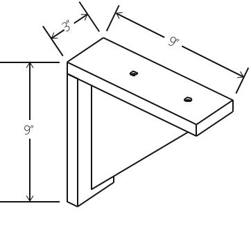 Double Dove White Corbel CB9