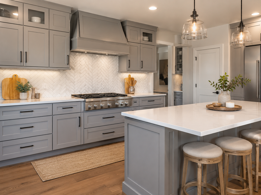 Elegant Gray Kitchen