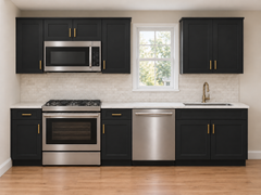 Iron Black 10FT RTA Cabinet BasicKitchen Combo