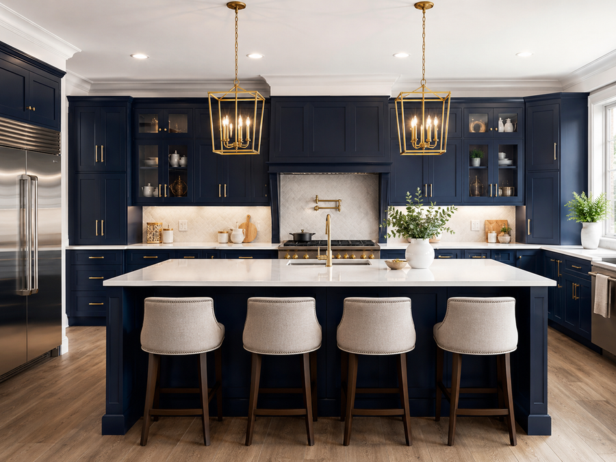 Navy Blue Kitchen