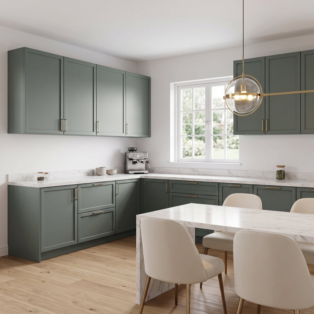 Slim Aston Green Cabinet Door Sample