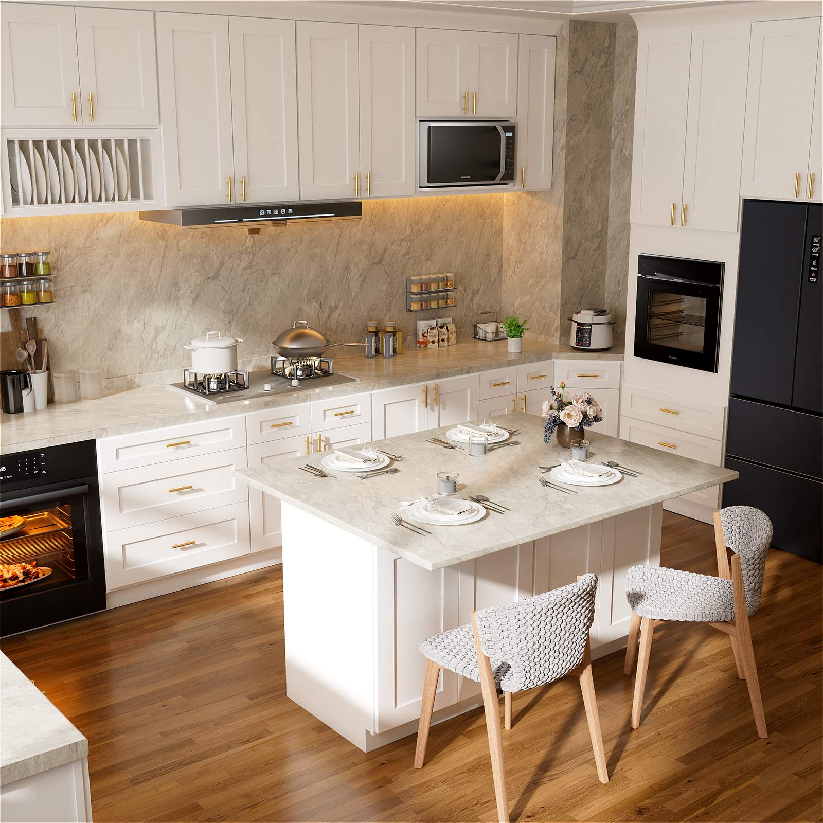 Shaker White Cabinet