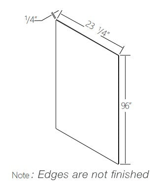 White Shaker Tall Skin Veneer Panel