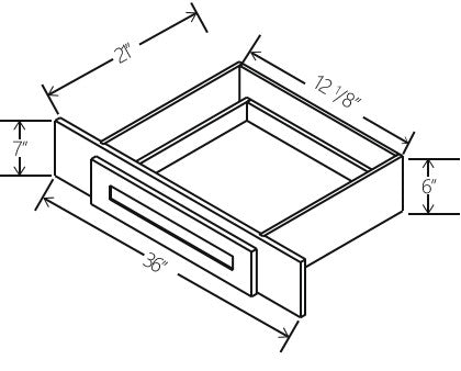 Double Dove White Knee Drawer
